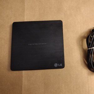 LG Ultra Slim Portable DVD Writer w/ cables
